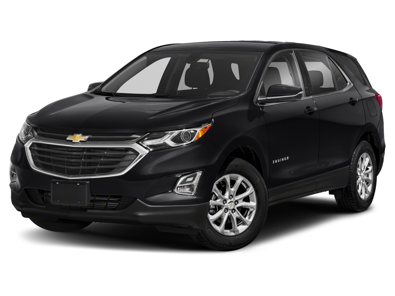 2018 Chevrolet Equinox LT in Mosaic Black Metallic — front three-quarter view