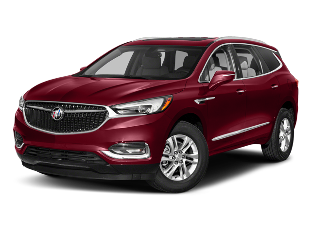 2018 Buick Enclave Premium Group in Red Quartz Tintcoat — front three-quarter view