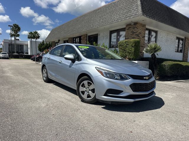 2017 Chevrolet Cruze LS in Arctic Blue Metallic — front three-quarter view