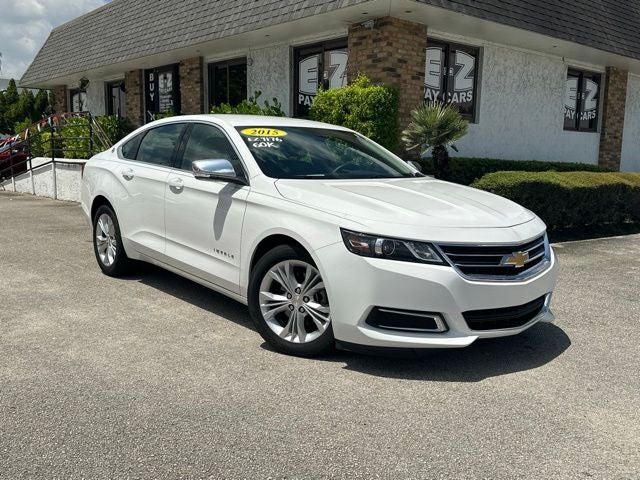 2015 Chevrolet Impala LT 1LT in Summit White — front three-quarter view