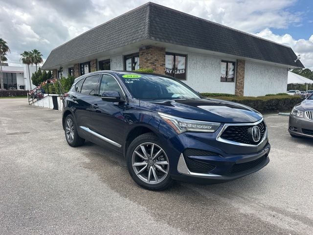 2020 Acura RDX Base in Blue — front three-quarter view