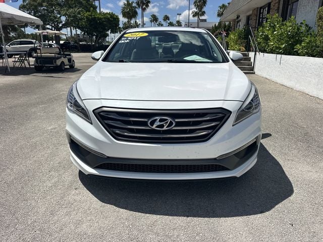 2017 Hyundai Sonata — rear three-quarter view